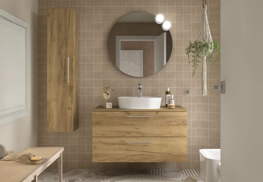 Meuble de salle de bains avec plan de toilette Silane Salgar principal 3