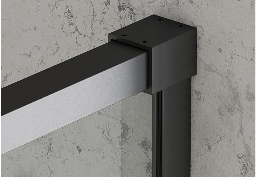 Paroi de douche angulaire coulissante sur mesure Aria Bruntec détail 7