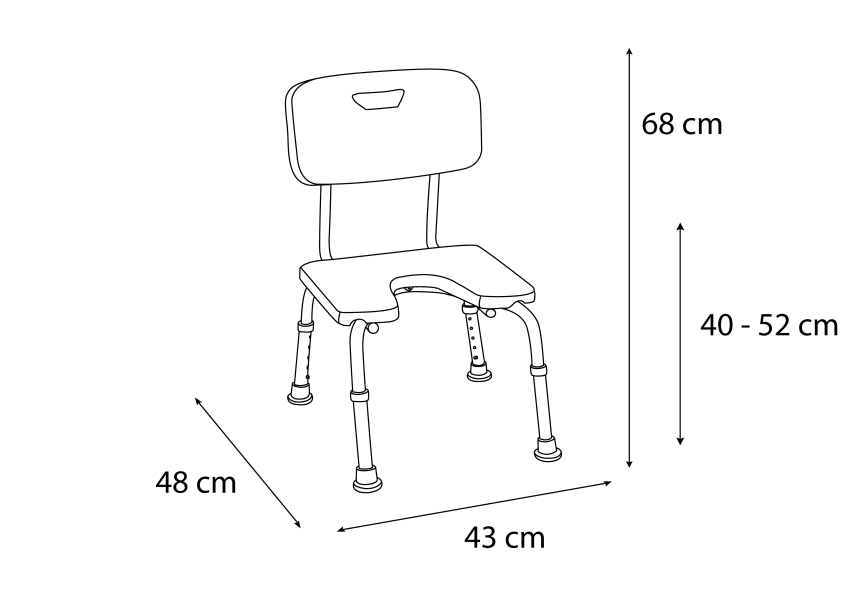 Chaise de bain 108 Bruntec croquis 1