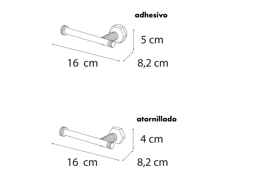 Intro Mediterránea de Baño Porte-rouleau de toilette croquis 1