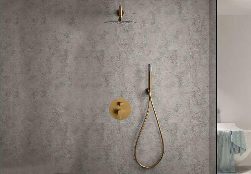 Ensemble douche et baignoire à encastrer Line Imex environnement 20