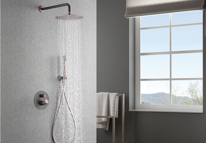 Ensemble douche et baignoire à encastrer Line Imex environnement 17