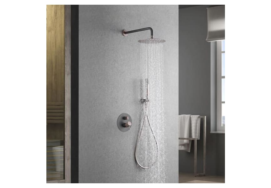 Ensemble douche et baignoire à encastrer Line Imex environnement 14