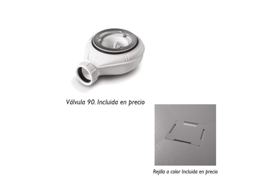 Receveurs de douche en résine décorés Stone 3D effet Bois Bruntec croquis 8