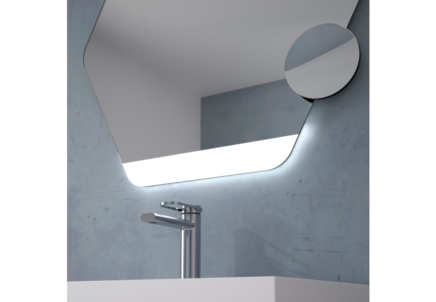 Turks Eurobath Miroir de salle de bains avec éclairage LED détail 1