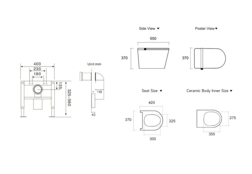 Toilettes intelligentes japonaises Ianna Se Nashi croquis 8