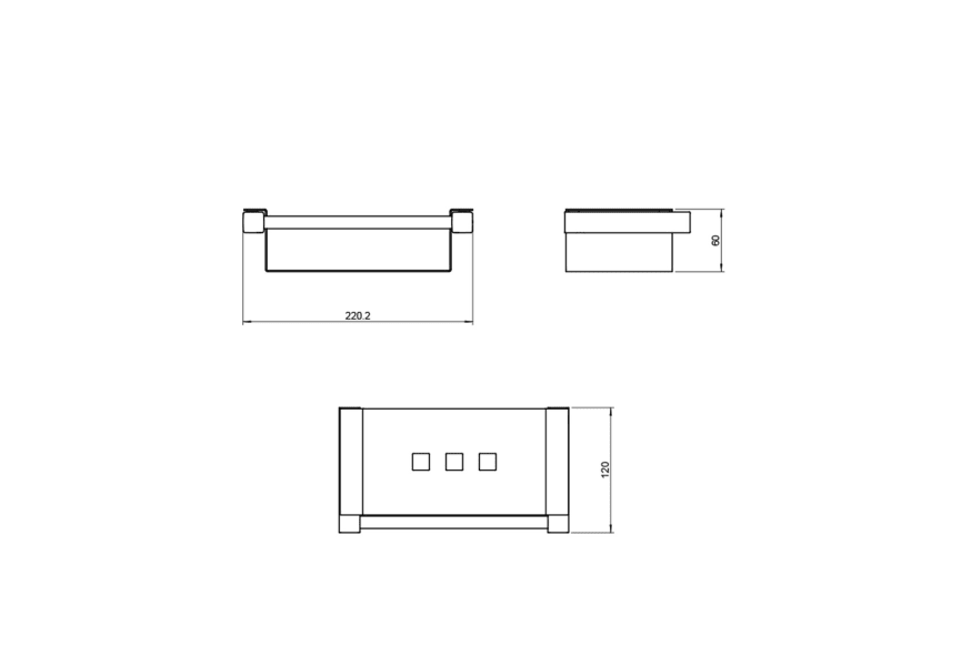 Distributeur de savon de bain Metric S Cosmic croquis 2