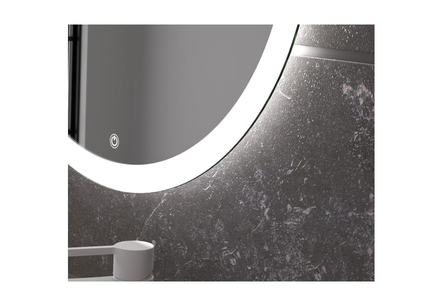 Miroir de salle de bains avec éclairage LED Capri Eurobath détail 2