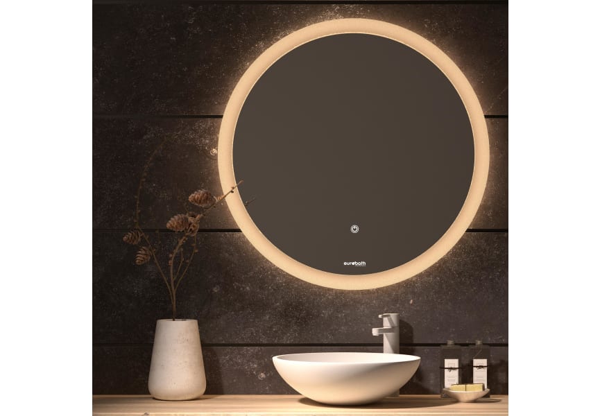 Miroir de salle de bains avec éclairage LED Capri Eurobath principal 0