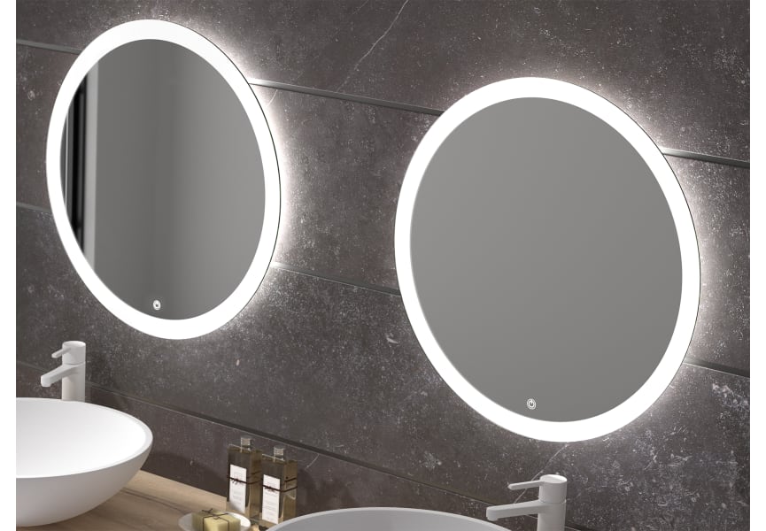 Miroir de salle de bains avec éclairage LED Capri Eurobath principal 1