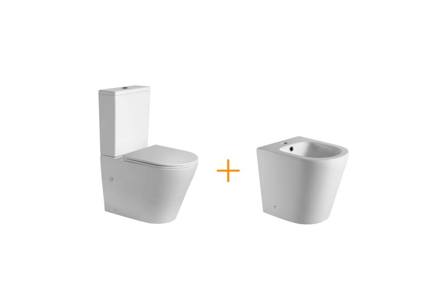 Pack mat toilette + réservoir de chasse + bidet Lisboa Bruntec principal 0