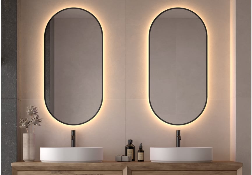 Portia Bruntec Miroir de salle de bain avec éclairage LED principal 0