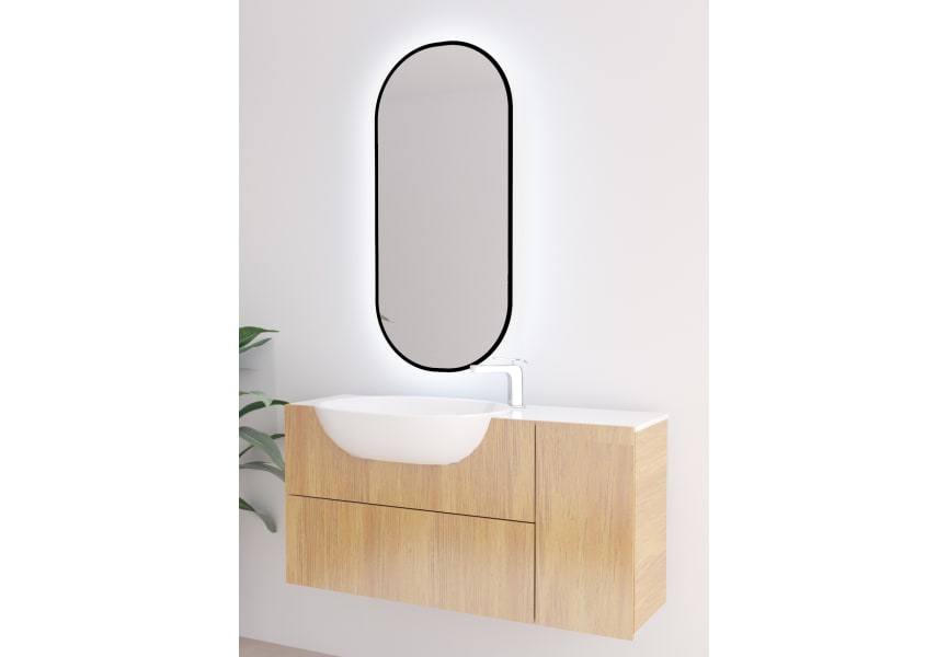 Portia Bruntec Miroir de salle de bain avec éclairage LED principal 5
