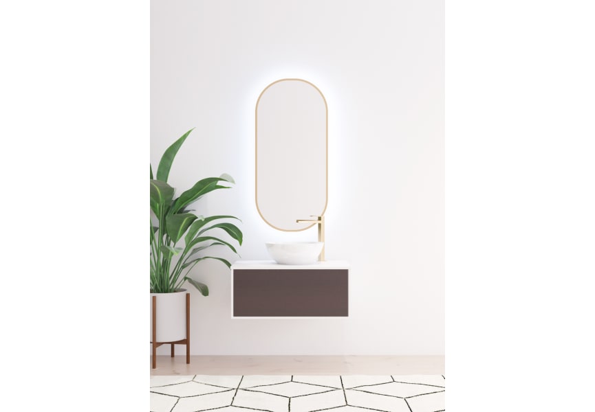 Portia Bruntec Miroir de salle de bain avec éclairage LED principal 3