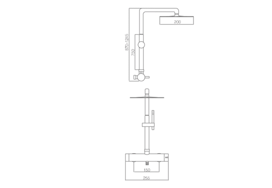 Ensemble de douche Moscú Imex croquis 6