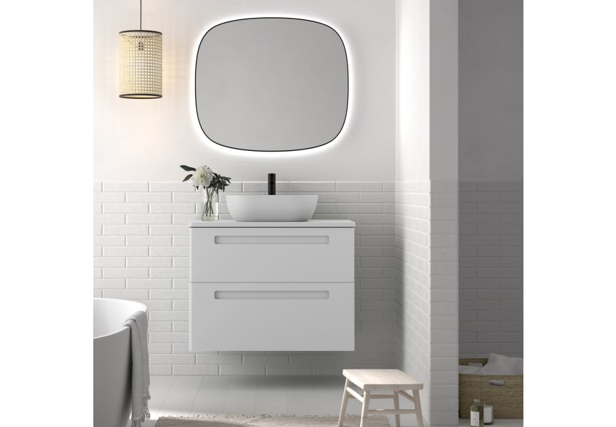 Meuble de salle de bains avec plan de toilette compact en pierre Avila Dos Paris principal 1