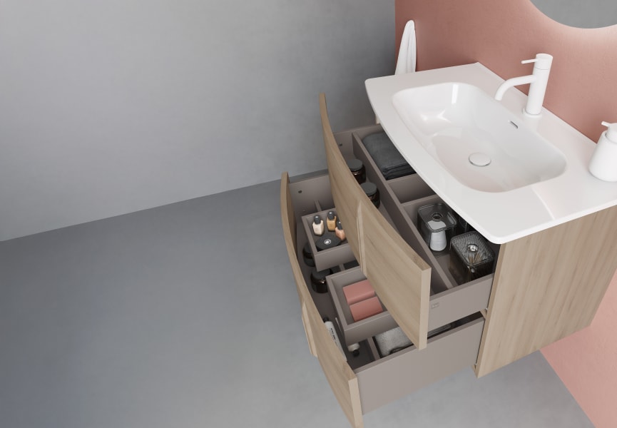 Ensemble de meubles de salle de bains Wave Royo détail 5
