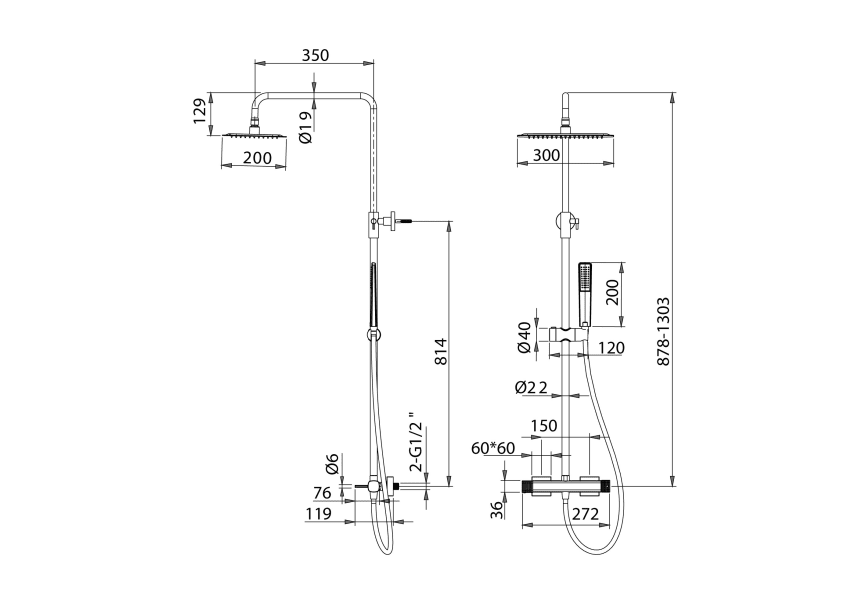 Firenze Imex set de douche croquis 9
