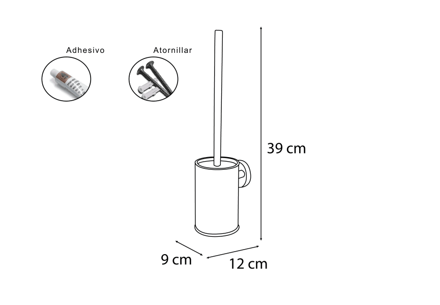 Porte-brosse de salle de bain Bahía Mediterránea de baño croquis 2