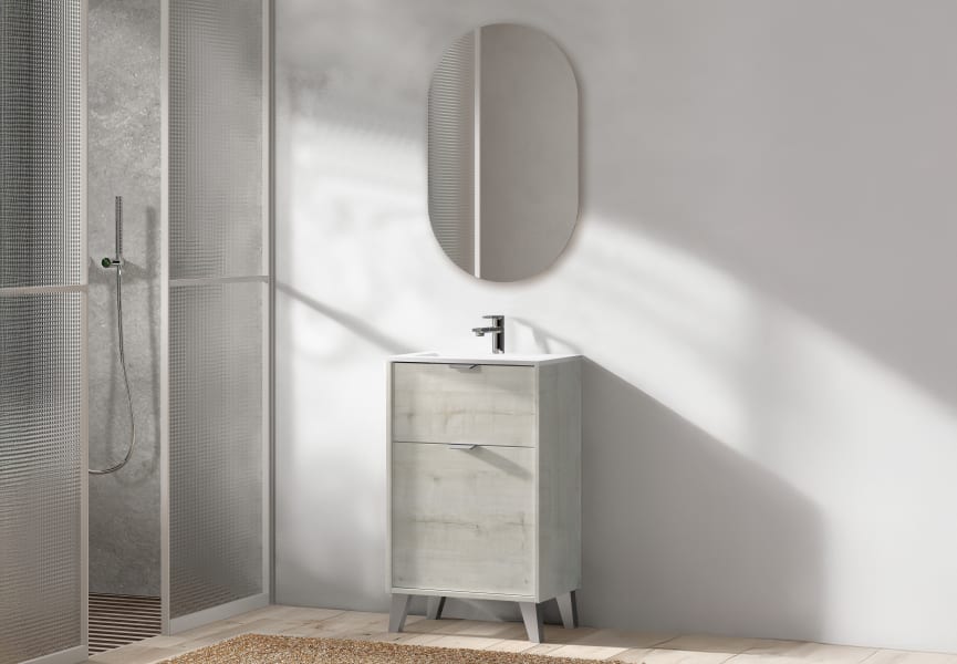 Ensemble de meubles de salle de bains faible profondeur 35,5 cm Midi Visobath principal 1