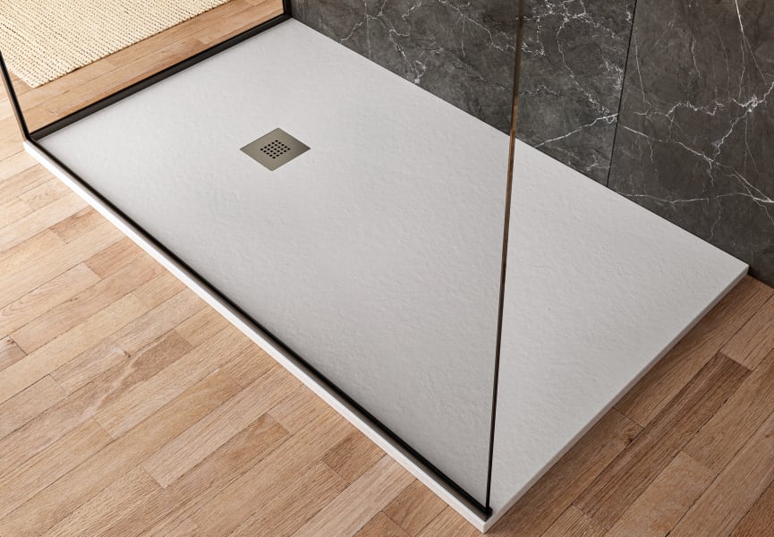 Receveur de douche avec charges minérales Granite Hidronatur détail 11