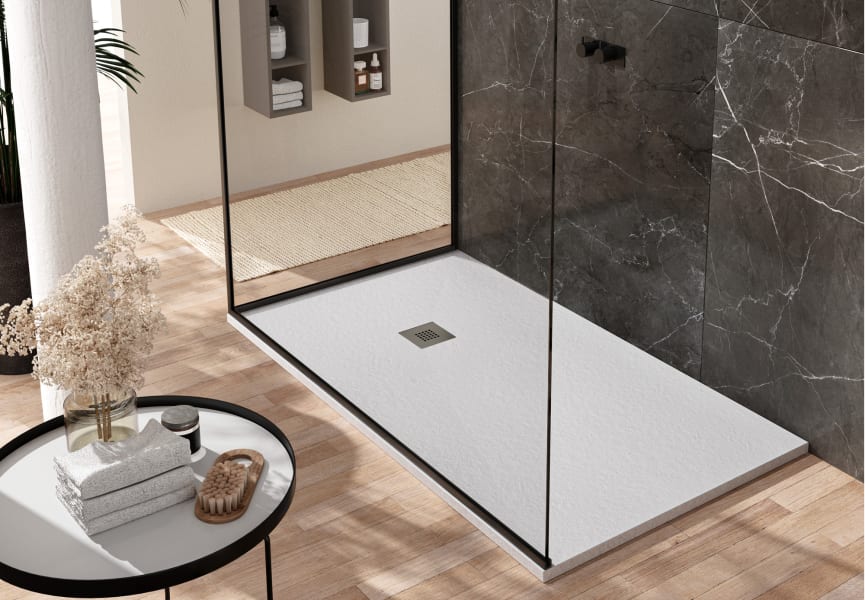 Receveur de douche avec charges minérales Granite Hidronatur principal 0
