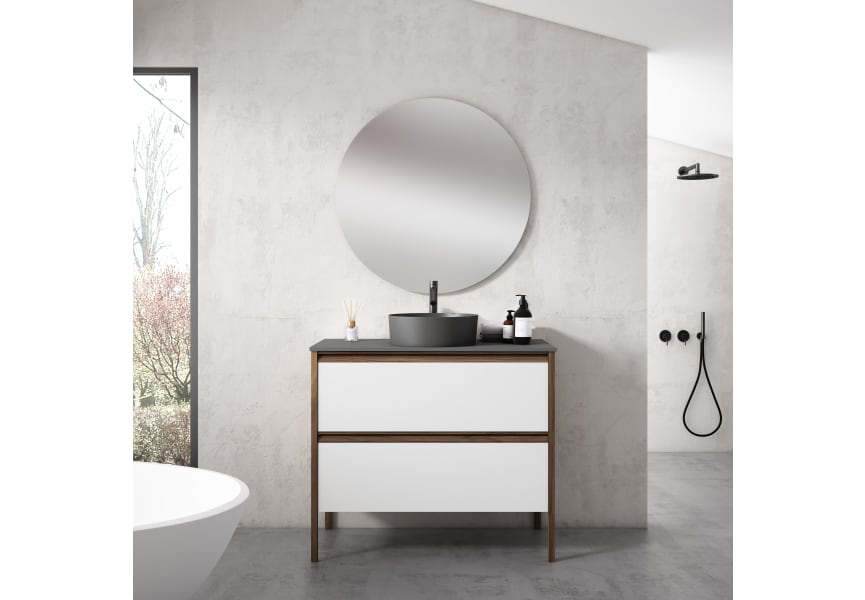 Meuble de salle de bains avec plan HDF Compatech Icon Visobath principal 2