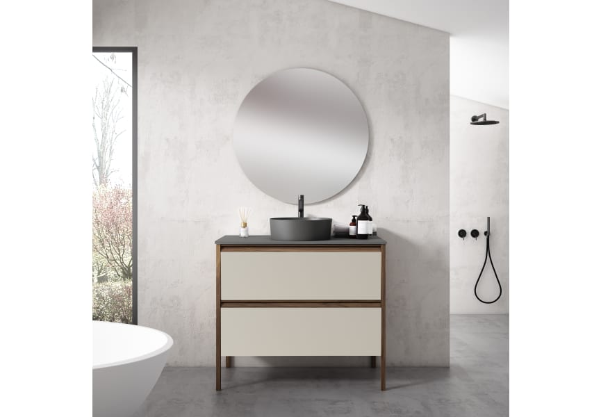 Meuble de salle de bains avec plan HDF Compatech Icon Visobath principal 3