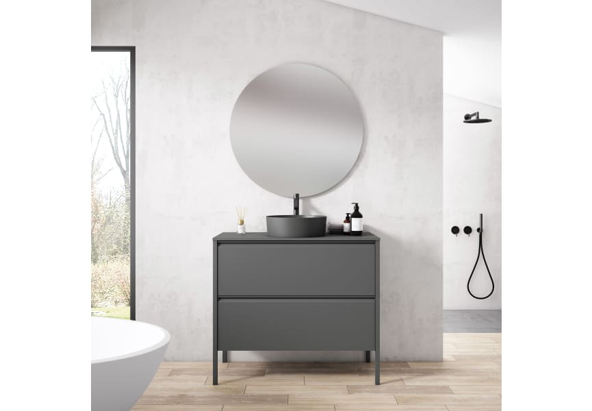 Meuble de salle de bains avec plan HDF Compatech Icon Visobath principal 0