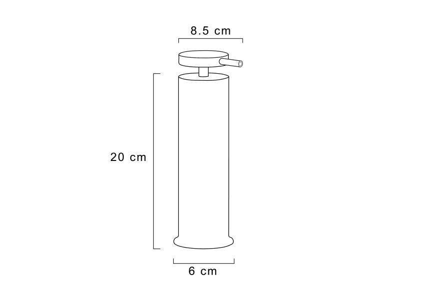 Distributeur de savon Geyser de Cosmic croquis 7