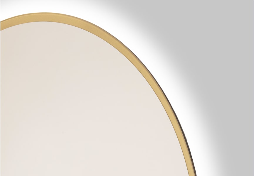 Miroir de salle de bains avec éclairage LED Milan Bruntec détail 2