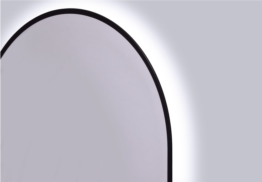 Miroir de salle de bains avec éclairage LED Milan Bruntec détail 3