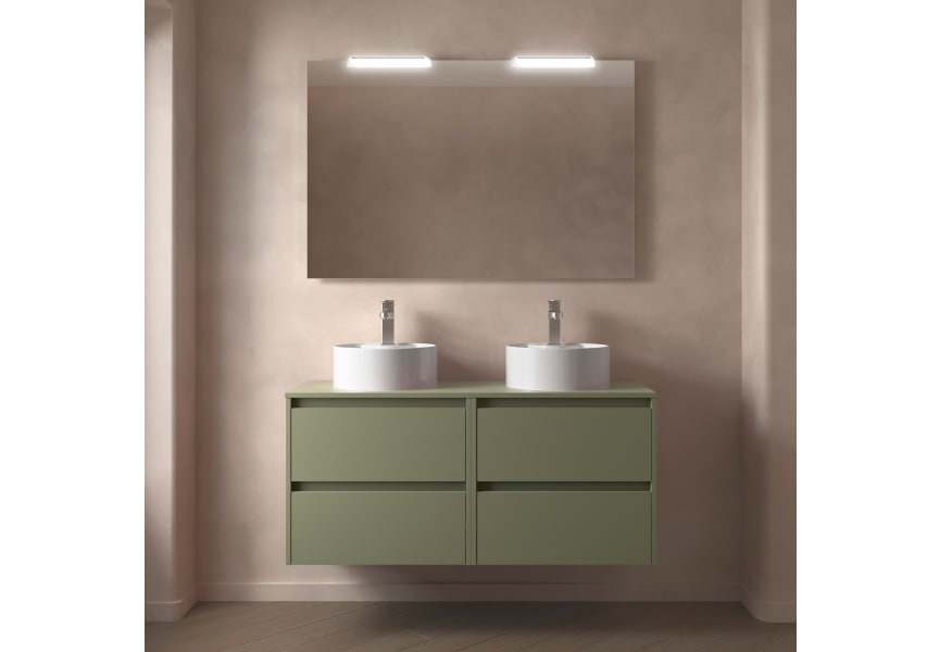 Ensemble de meubles de salle de bains avec plan de toilette en bois Noja Salgar principal 0