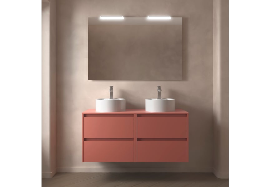 Ensemble de meubles de salle de bains avec plan de toilette en bois Noja Salgar principal 8