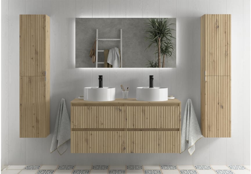Ensemble de meubles de salle de bains Kira Salgar avec vasque à poser principal 1