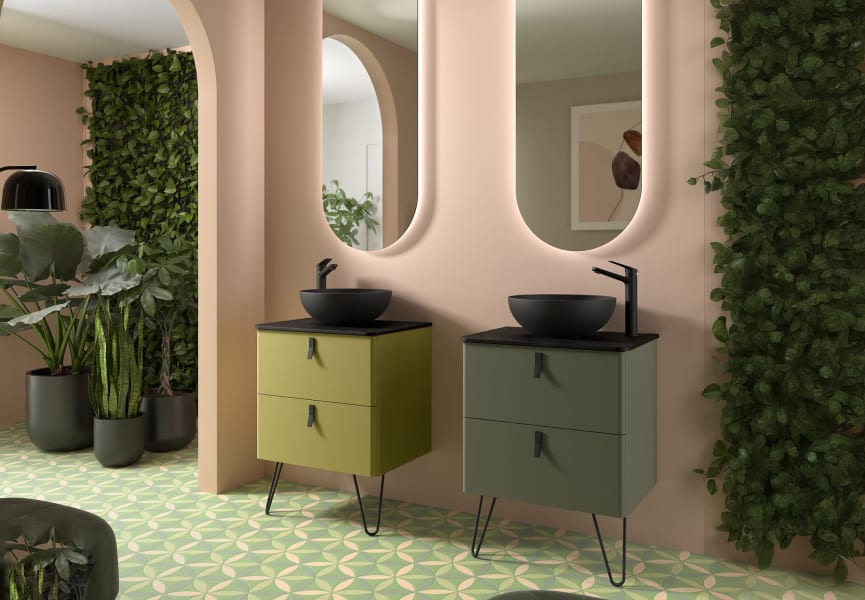 Meuble de salle de bains avec plan de toilette Uniiq Salgar principal 1