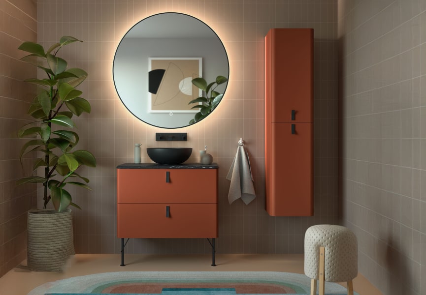 Meuble de salle de bains avec plan de toilette Uniiq Salgar principal 0