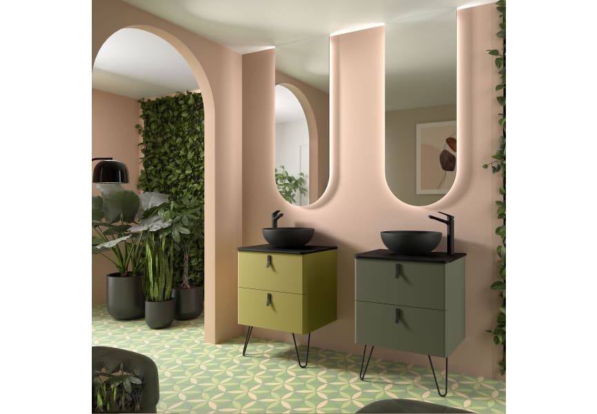 Meuble de salle de bains avec plan de toilette Uniiq Salgar principal 1