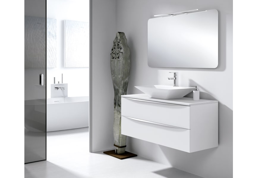 Coycama Landes meuble de salle de bain en bois avec plan de toilette en bois principal 2