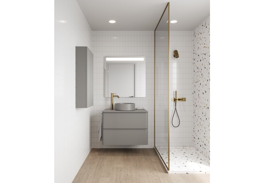 Meuble de salle de bains avec plan de toilette en résine arena Dai Top Royo principal 3