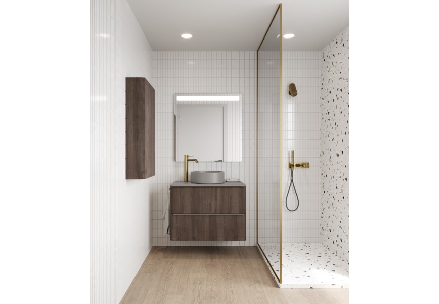 Meuble de salle de bains avec plan de toilette en résine arena Dai Top Royo principal 4