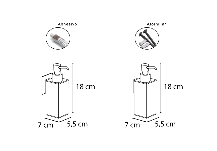 Distributeur de savon Link/Top  Mediterránea de baño croquis 2