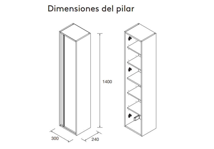 Colonne de salle de bains Attila Salgar croquis 9