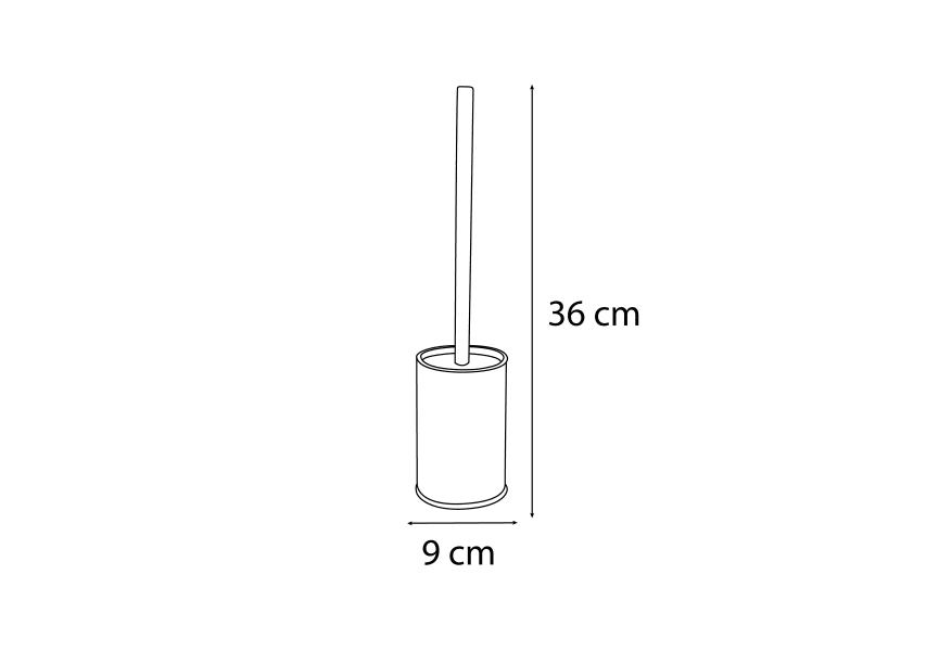 Porte-brosse de salle de bain 401 Mediterránea de baño croquis 2