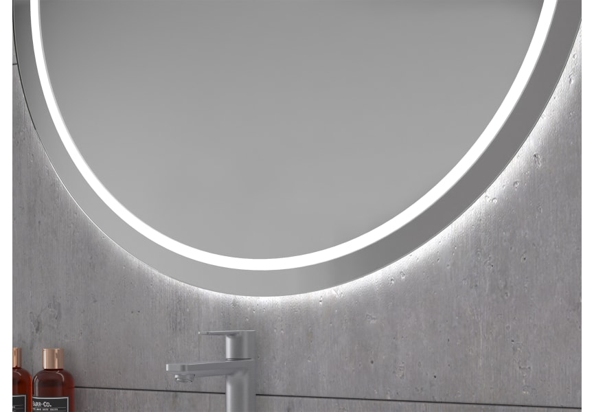 Miroir de salle de bains avec éclairage LED Mallorca Eurobath détail 1