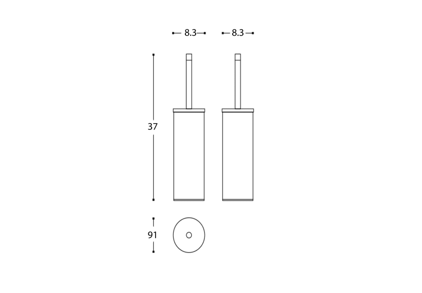 Set de brosses de toilette Start Cosmic croquis 5
