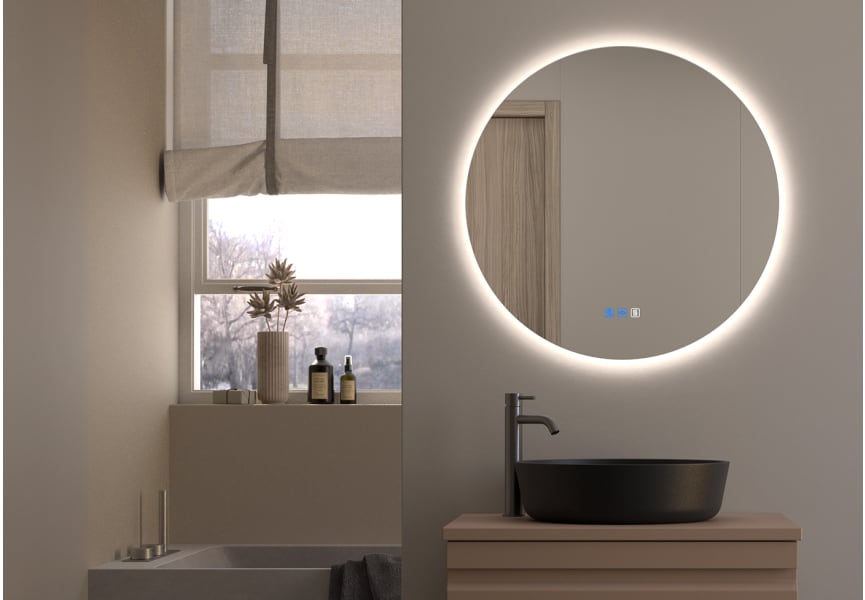 Bruntec Sun Miroir de salle de bain avec éclairage LED environnement 10