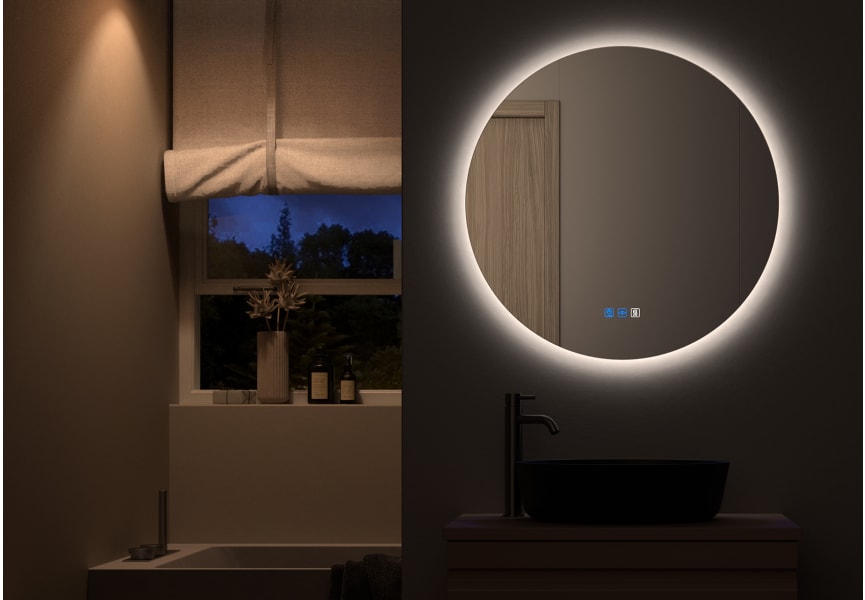 Bruntec Sun Miroir de salle de bain avec éclairage LED environnement 9