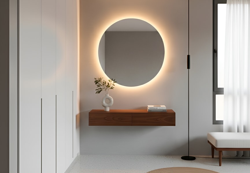 Miroir de salle de bains avec éclairage LED Sun Bruntec environnement 7