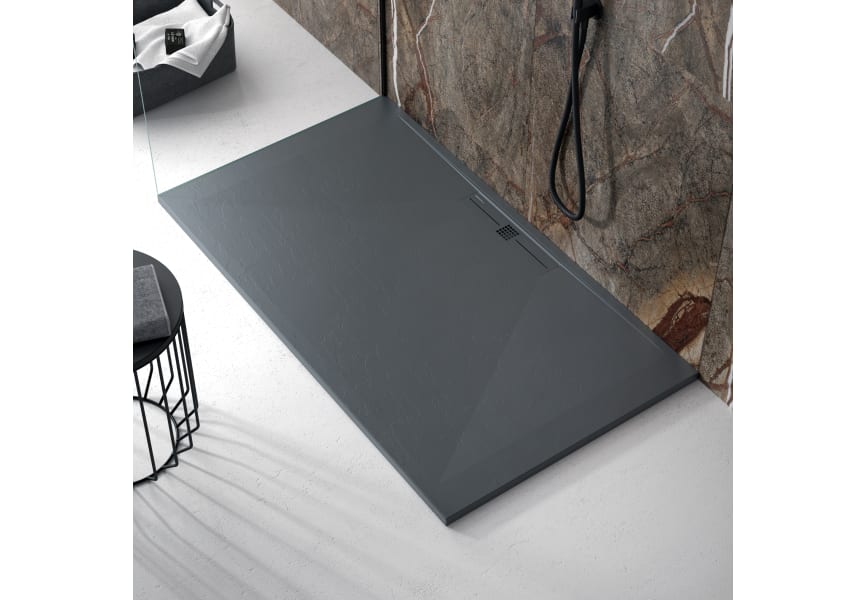 Receveur de douche en résine Design Tiden Bruntec environnement 1